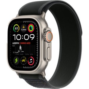 Смарт-часы Apple Watch Ultra 2 (2024) 49mm Natural Titanium Case with Trail Loop Black (Черный) - GorbTech