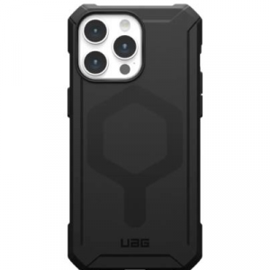 Полиуретановый чехол UAG Essential Armor MagSafe для iPhone 15 Pro Max Black (Черный) - GorbTech
