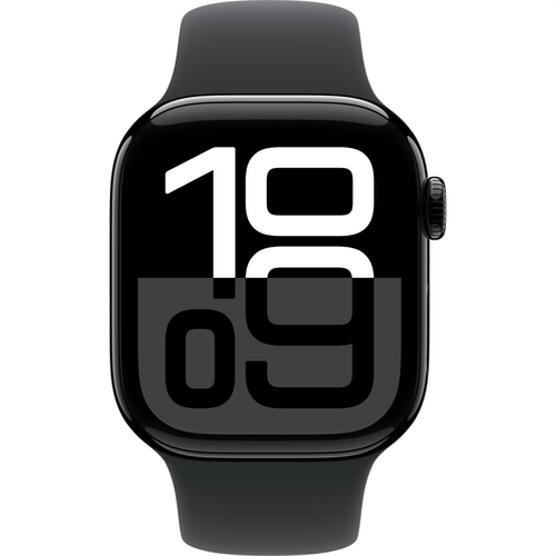 Смарт-часы Apple Watch Series 10 (GPS) 42mm Jet Black Aluminum Case with Black Sport Band (Черный) - GorbTech