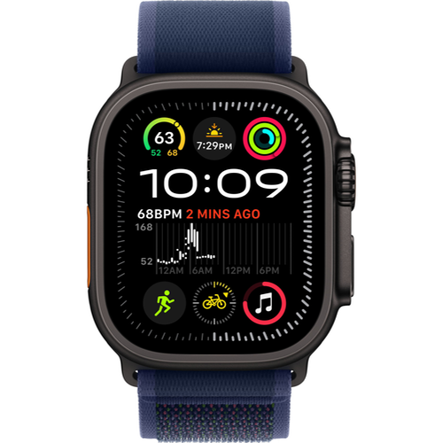 Смарт-часы Apple Watch Ultra 2 (2024) 49mm Black Titanium Case with Trail Loop Blue (Синий) - GorbTech