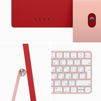 Моноблок Apple iMac 24 M3 (2023) Pink (Розовый) (M3 8-core CPU/8GB/1Tb/10-Core GPU) - GorbTech
