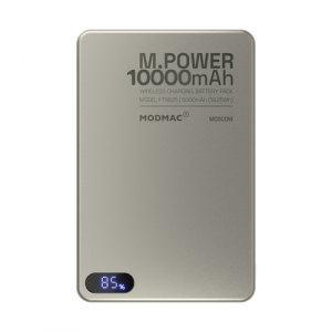 Аккумулятор внешний универсальный ModMac MagSafe 10000 mAh Q.Mag Titanium - GorbTech