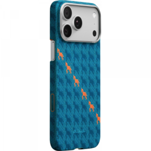 Чехол Pitaka Happiness Rides Edge для iPhone 17 Pro Индиго - GorbTech