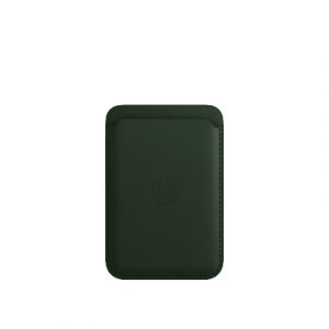 Чехол-бумажник Apple для iPhone Leather Wallet with MagSafe - Sequoia Green (Зеленая секвойя) - GorbTech