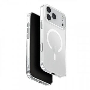 Чехол Uniq AirSuit MagSafe для iPhone 17 Pro Max Glossy Clear/White - GorbTech