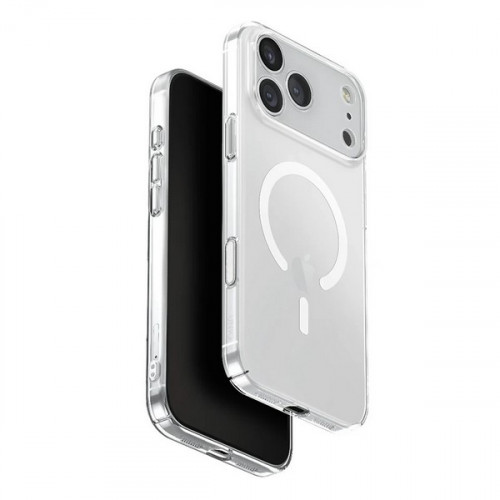 Чехол Uniq AirSuit MagSafe для iPhone 17 Pro Max Glossy Clear/White - GorbTech