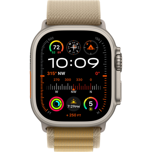 Смарт-часы Apple Watch Ultra 2 (2024) 49mm Natural Titanium Case with Alpine Loop Tan (Желтый) - GorbTech
