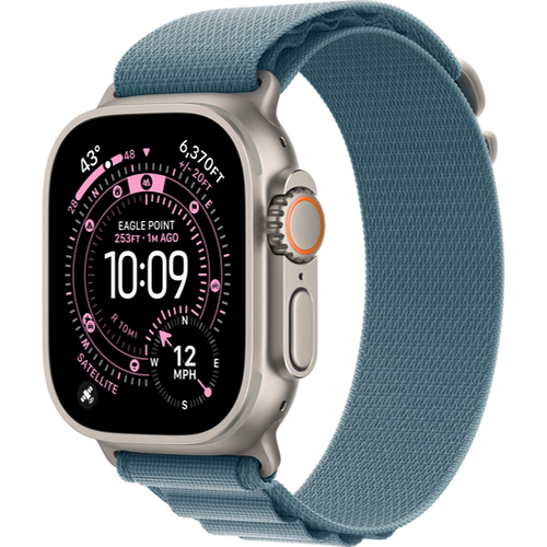 Смарт-часы Apple Watch Ultra 3 (2025) 49mm Natural Titanium Case with Alpine Loop Light Blue (Светло-Голубой) - GorbTech