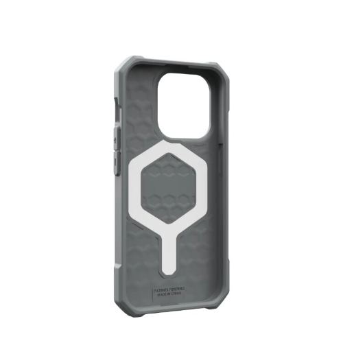 Полиуретановый чехол UAG Essential Armor MagSafe для iPhone 15 Pro Max Silver (Cеребристый) - GorbTech