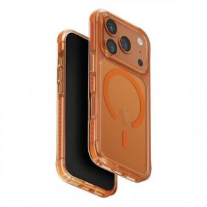 Чехол Uniq Combat MagSafe для iPhone 17 Pro Carbon Volt Orange - GorbTech