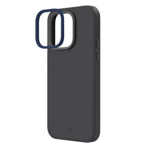 Силиконовый чехол Uniq Lino Hue MagSafe для iPhone 15 Pro Grey (Серый) - GorbTech