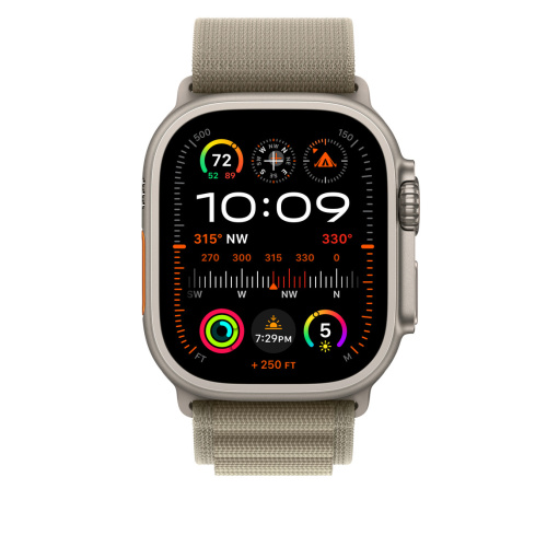 Ремешок для Apple Watch Ultra 49mm Olive Alpine Loop - Small (Зеленый) - GorbTech