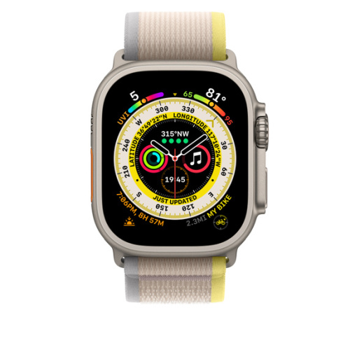 Ремешок для Apple Watch Ultra 49mm Yellow/Beige Trail Loop - M/L (Желтый/Бежевый) - GorbTech