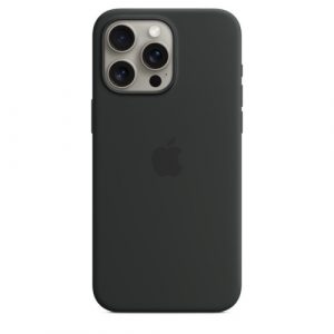 Силиконовый чехол Apple для iPhone 15 Pro Max Silicone Case with MagSafe - Black (Черный) - GorbTech