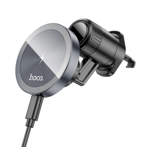 Автомобильное беспроводное зарядное устройство Hoco HW6 15w Черный - GorbTech