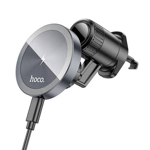 Автомобильное беспроводное зарядное устройство Hoco HW6 15w Черный - GorbTech