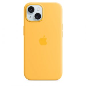 Силиконовый чехол Apple для iPhone 15 Silicone Case with MagSafe - Sunshine (Желтый) - GorbTech