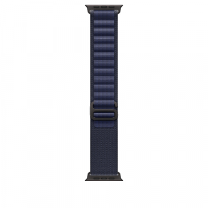 Ремешок для Apple Watch Ultra 49mm Navy Alpine Loop - Small - Black Titanium Finish (Синий) - GorbTech