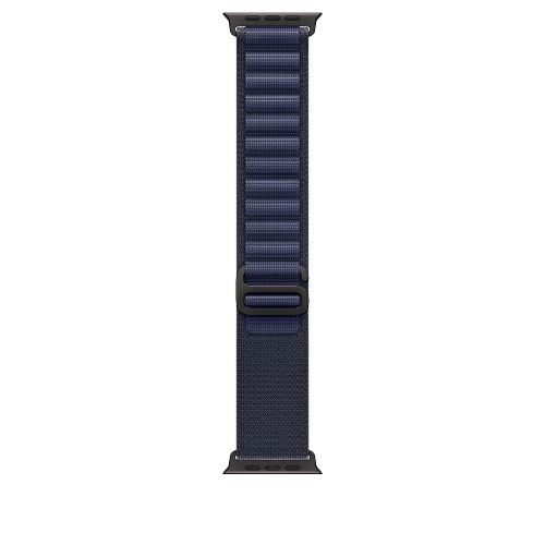 Ремешок для Apple Watch Ultra 49mm Navy Alpine Loop - Small - Black Titanium Finish (Синий) - GorbTech