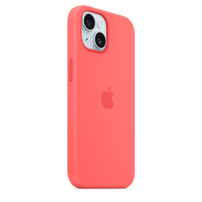 Силиконовый чехол Apple для iPhone 15 Silicone Case with MagSafe - Guava (Гуава) - GorbTech