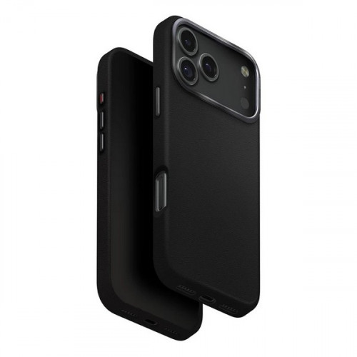 Чехол из искусственной кожи Uniq Lyden MagSafe для iPhone 17 Pro Max Dallas Black - GorbTech