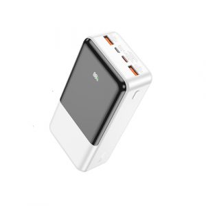 Аккумулятор внешний универсальный HOCO J108 30000 mAh Universe PD22.5W+QC3.0 (Белый) - GorbTech