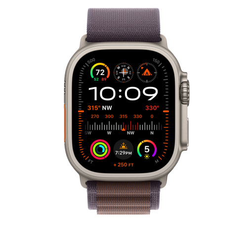 Ремешок для Apple Watch Ultra 49mm Indigo Alpine Loop - Medium (Бордовый) - GorbTech