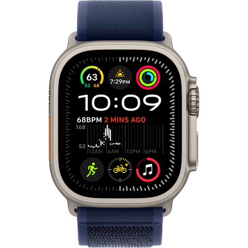 Смарт-часы Apple Watch Ultra 2 (2024) 49mm Natural Titanium Case with Trail Loop Blue (Синий) - GorbTech