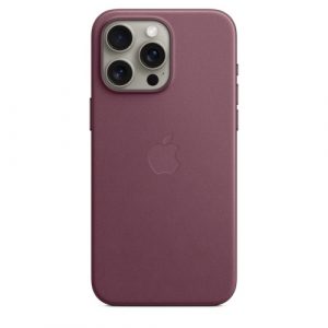 Тканевый чехол Apple для iPhone 15 Pro Max FineWoven Case with MagSafe - Mulberry (Шелковица) - GorbTech
