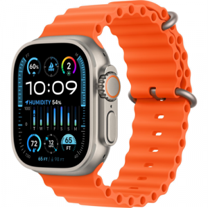 Смарт-часы Apple Watch Ultra 2 (2023) 49mm Titanium Case with Ocean Band Orange (Оранжевый) - GorbTech