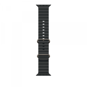 Ремешок для Apple Watch Ultra 49mm Black Ocean Band - Natural Titanium Finish (Черный) - GorbTech