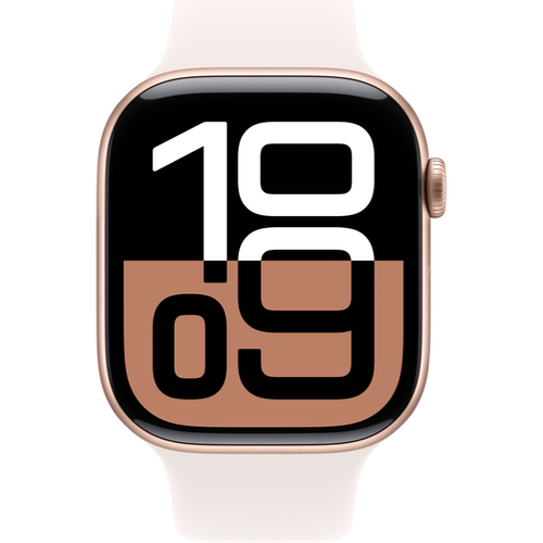 Смарт-часы Apple Watch Series 10 (GPS) 46mm Rose Gold Aluminum Case with Light Blush Sport Band (Розовое золото) - GorbTech