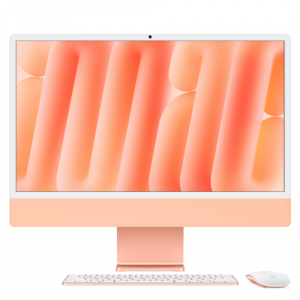 Моноблок Apple iMac 24 M4 (2024) Orange (Оранжевый) (M4 8-core CPU/24GB/1Tb/8-Core GPU) - GorbTech