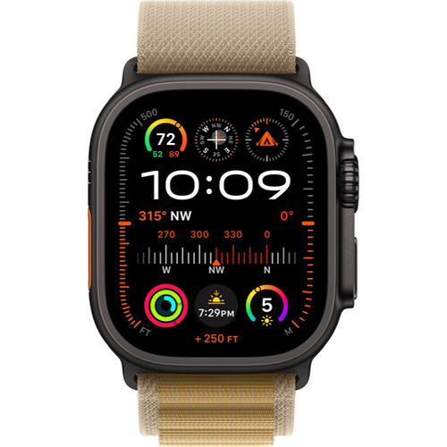 Смарт-часы Apple Watch Ultra 2 (2024) 49mm Black Titanium Case with Alpine Loop Tan (Желтый) - GorbTech