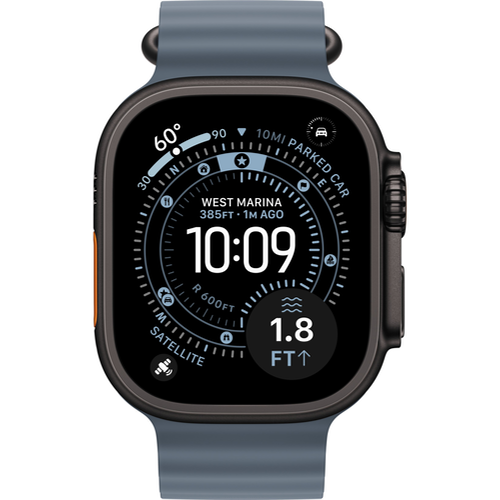 Смарт-часы Apple Watch Ultra 3 (2025) 49mm Black Titanium Case with Ocean Band Anchor Blue (Синий) - GorbTech