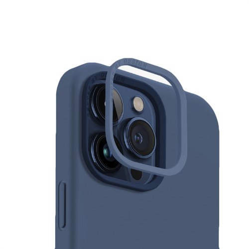 Силиконовый чехол Uniq Lino Hue MagSafe для iPhone 15 Pro Max Blue (Синий) - GorbTech