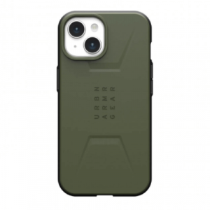 Полиуретановый чехол UAG Civilian MagSafe для iPhone 15 Olive Drab (Оливковый) - GorbTech