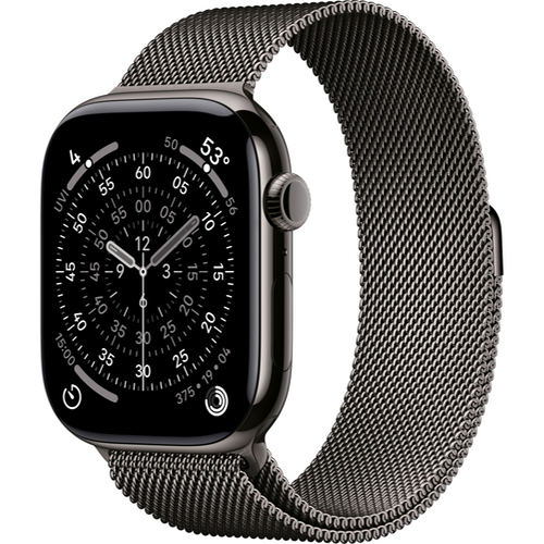 Смарт-часы Apple Watch Series 11 (GPS+Cellular) 42mm Slate Titanium Case with Slate Milanese Loop (Графитовый) - GorbTech