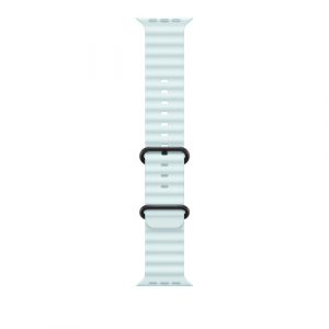 Ремешок для Apple Watch Ultra 49mm Ice Blue Ocean Band - Black Titanium Finish (Голубой) - GorbTech