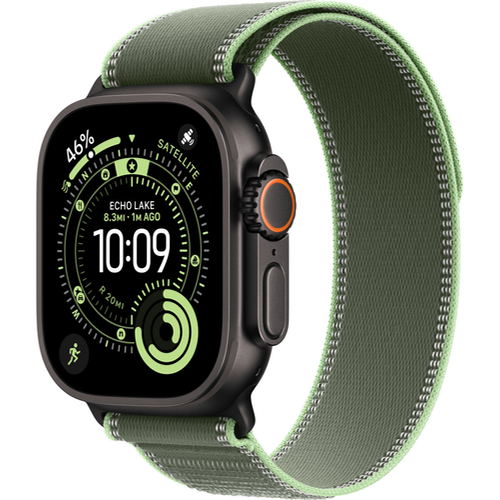 Смарт-часы Apple Watch Ultra 3 (2025) 49mm Black Titanium Case with Trail Loop Green/Neon (Зеленый/Неоновый) - GorbTech