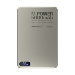 Аккумулятор внешний универсальный ModMac MagSafe 5000 mAh Q.Mag Titanium - GorbTech