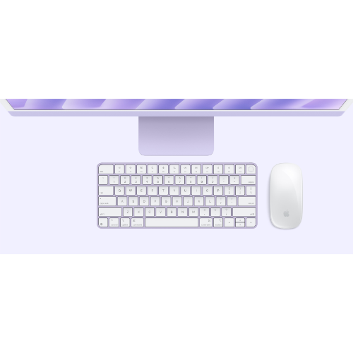 Моноблок Apple iMac 24 M4 (2024) Purple (Фиолетовый) (M4 8-core CPU/24GB/256Gb/8-Core GPU) - GorbTech