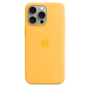 Силиконовый чехол Apple для iPhone 15 Pro Max Silicone Case with MagSafe - Sunshine (Желтый) - GorbTech