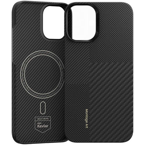 Чехол Benks Montage ArmorAir Case built with Kevlar® для iPhone 16 Pro Max 600D+1500D (Черный) - GorbTech