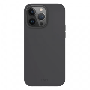 Силиконовый чехол Uniq Lino Hue MagSafe для iPhone 15 Pro Grey (Серый) - GorbTech