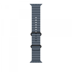 Ремешок для Apple Watch Ultra 49mm Anchor Blue Ocean Band - Black Titanium Finish (Синий) - GorbTech