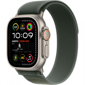 Смарт-часы Apple Watch Ultra 2 (2024) 49mm Natural Titanium Case with Trail Loop Green (Зеленый) - GorbTech