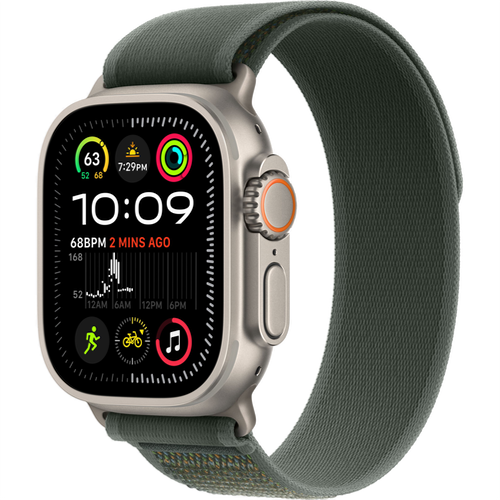 Смарт-часы Apple Watch Ultra 2 (2024) 49mm Natural Titanium Case with Trail Loop Green (Зеленый) - GorbTech