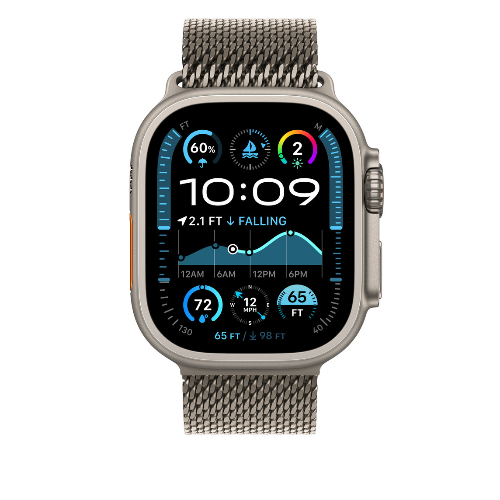 Ремешок для Apple Watch Ultra 49mm Natural Titanium Milanese Loop - Small (Натуральный Титан) - GorbTech