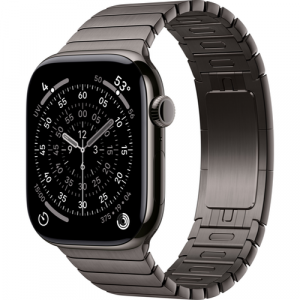 Смарт-часы Apple Watch Series 11 (GPS+Cellular) 42mm Slate Titanium Case with Slate Link Bracelet (Графитовый) - GorbTech